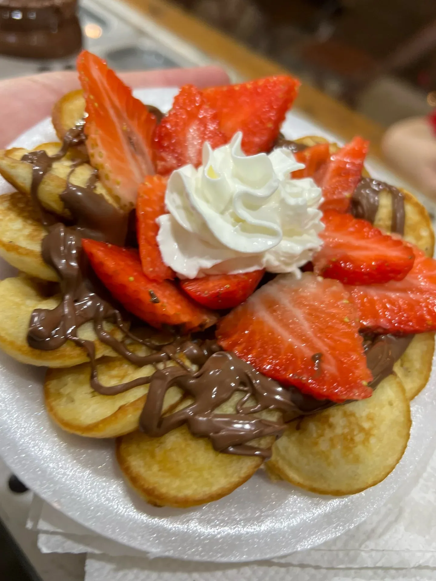 Mini pancakes Nutella