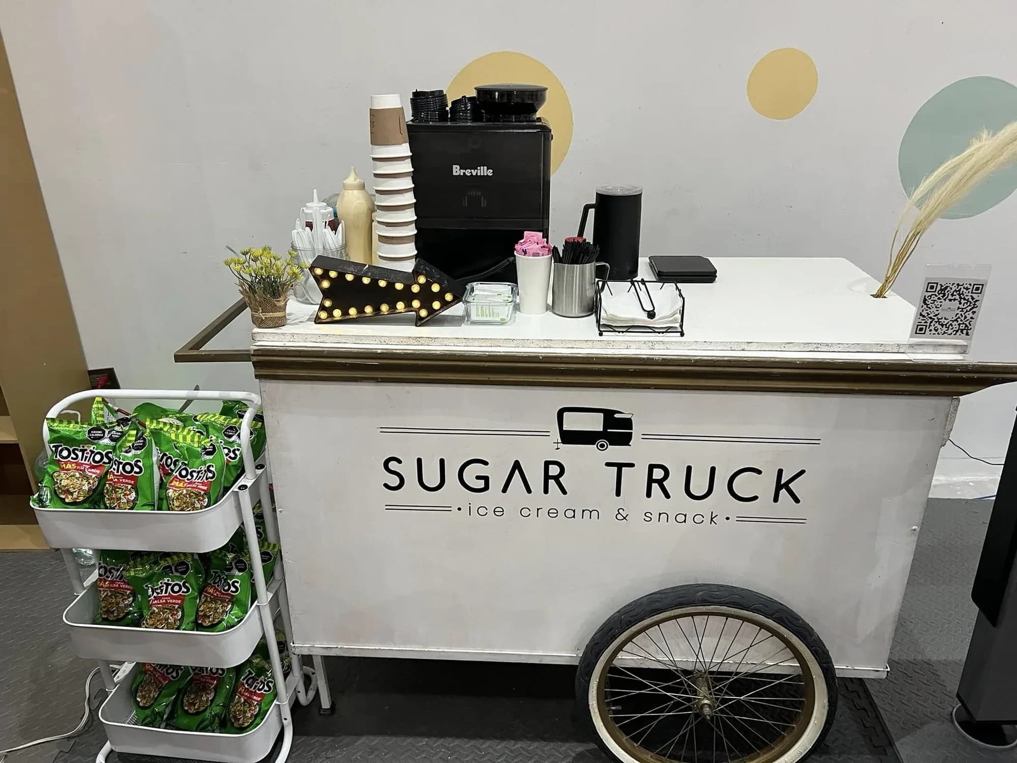Barra de snacks en evento